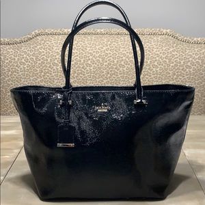 Kate Spade black leather tote